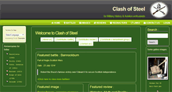 Desktop Screenshot of clash-of-steel.co.uk