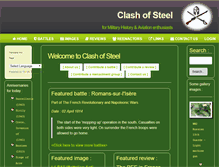 Tablet Screenshot of clash-of-steel.co.uk